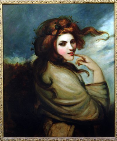 Porträtt av Emma Hamilton (ca 1765-1815) av George Romney