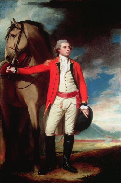 Porträtt av major James Hartley av George Romney
