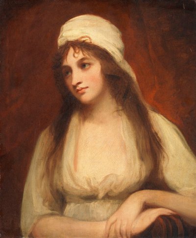 Porträtt av Mary Tighe (1747–1791), poet av George Romney