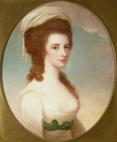 Porträtt av fröken Mariah Copley (olja) av George Romney