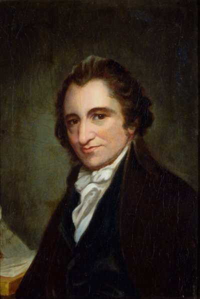Porträtt av Thomas Paine, 1800 av George Romney