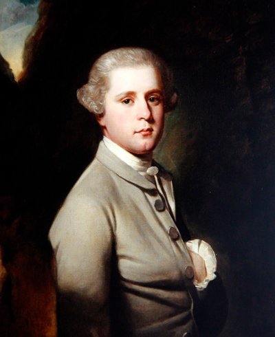 Porträtt av en gentleman, ca 1770 (olja på duk) av George Romney