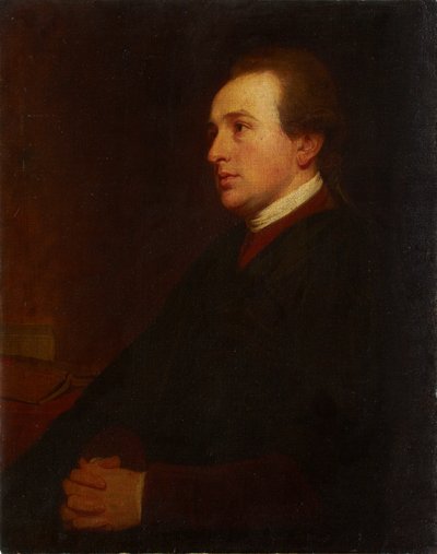 Porträtt av en ung man vid sitt skrivbord av George Romney