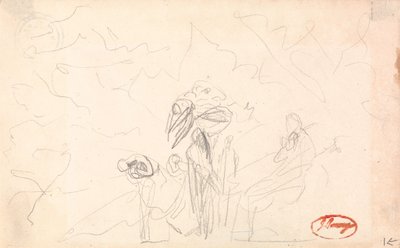 Kanske en grupp figurer med flygande figurer av George Romney