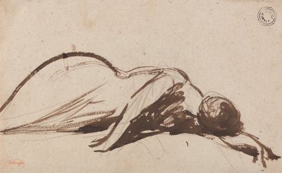 Prostrerad kvinna av George Romney