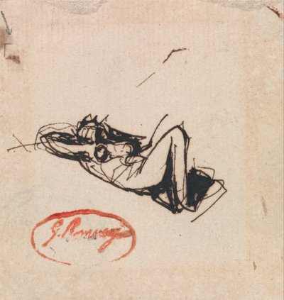 Liggande figur av George Romney