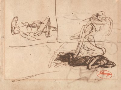 Liggande figurer av George Romney
