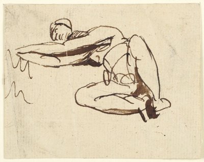 Liggande figur av George Romney