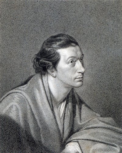 Richard Cumberland, graverad av James Hopwood av George Romney