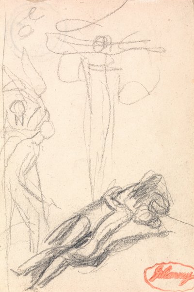 Satan överraskad av Evas öra av George Romney