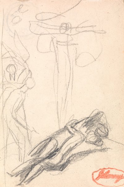 Satan överraskad vid Evas öra av George Romney