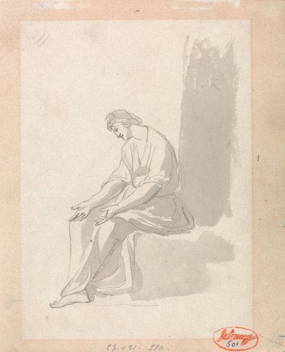 Sittande kvinna av George Romney