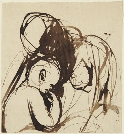Sittande kvinna och barn av George Romney