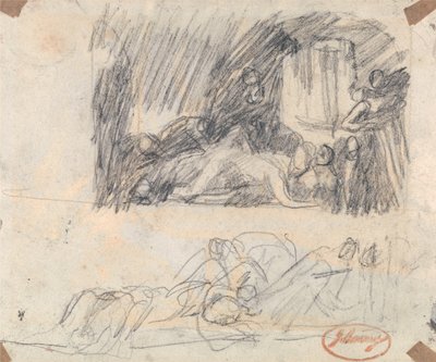 Skiss för Howard-scen av George Romney