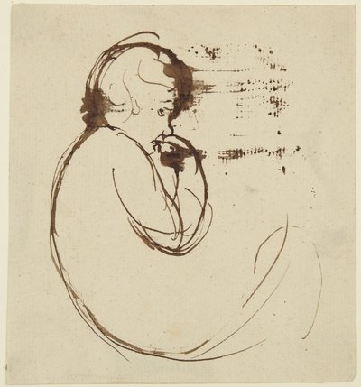 Skiss av ett barn av George Romney