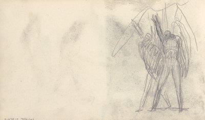 Skissbok Ritning av George Romney