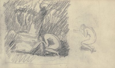 Skissbok Ritning av George Romney