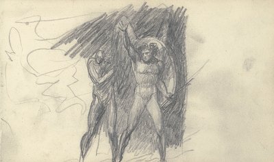 Skissbok Ritning av George Romney
