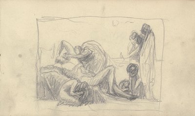 Skissbok Ritning av George Romney