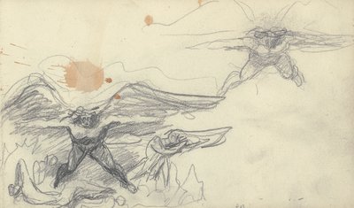 Skissbok Ritning av George Romney