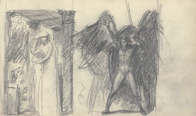 Skissbok Ritning av George Romney