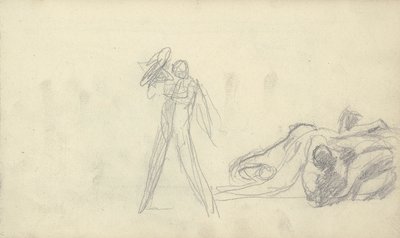 Skissbok Ritning av George Romney