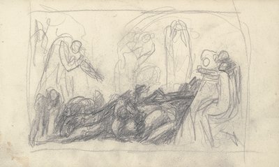 Skissbok Ritning av George Romney