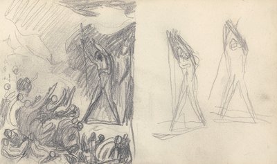 Teckning ur skissboken av George Romney