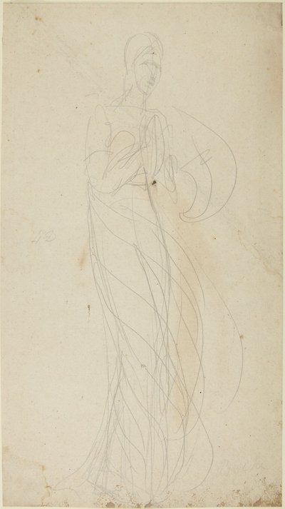 Stående kvinnlig figur av George Romney
