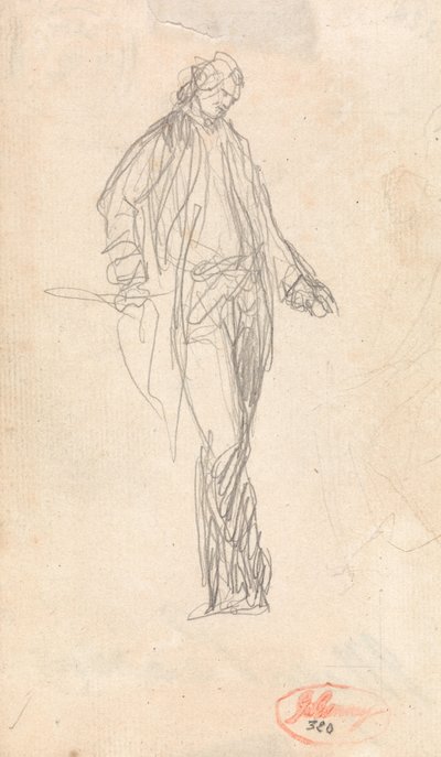 Studie till porträttet av major Thomas Pearson av George Romney
