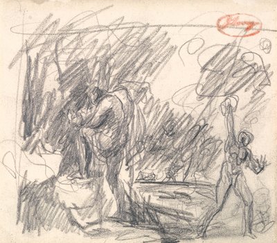 Övergivandet och räddningen av Perdita ur ”Vintersagan” av George Romney
