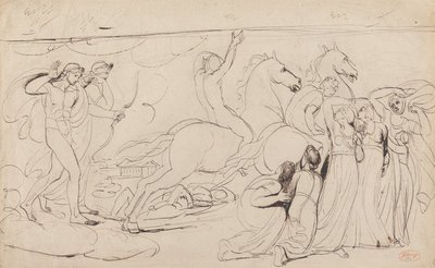 Förintelsen av Niobes barn av George Romney