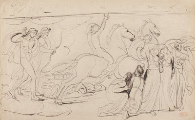 Förintelsen av Niobes barn av George Romney