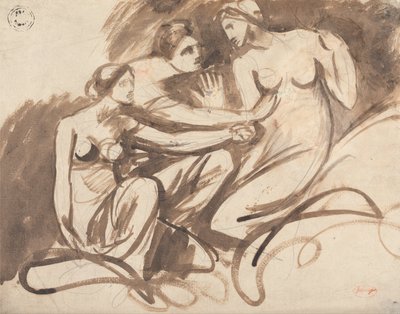 Tre unga häxor av George Romney