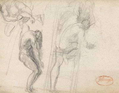 Två figurstudier av George Romney