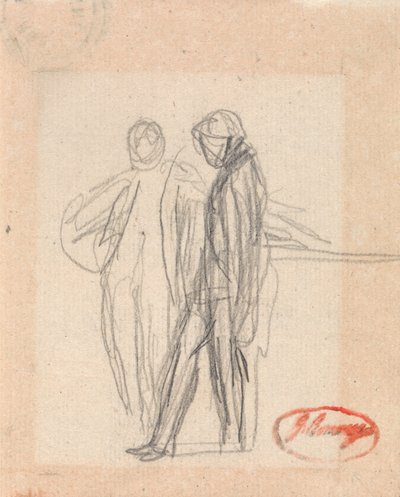 Två stående figurer av George Romney