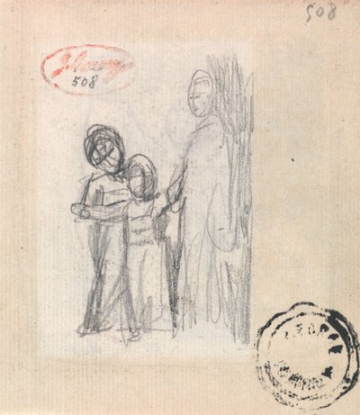En kvinna och två barn av George Romney