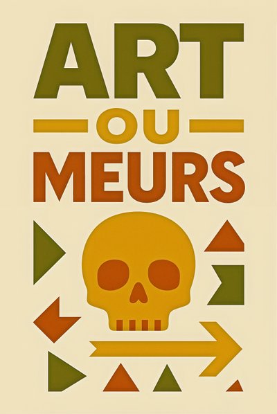Art or Die-French, 2024 (akryl på duk) av George Rosaly