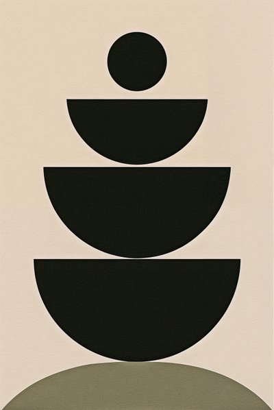 Balance Ritual, 2024 (akryl på duk) av George Rosaly