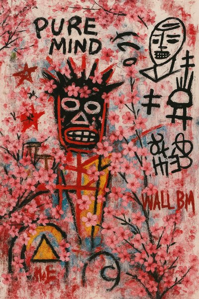 Healing Eyes, 2025 (akryl på duk) av George Rosaly