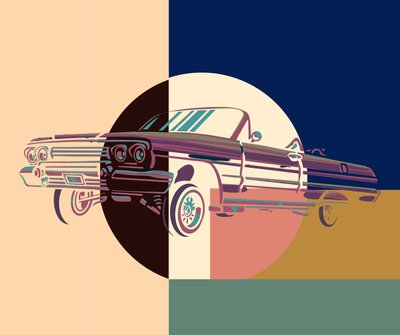 South Side , 2023 (Akryl på duk) av George Rosaly