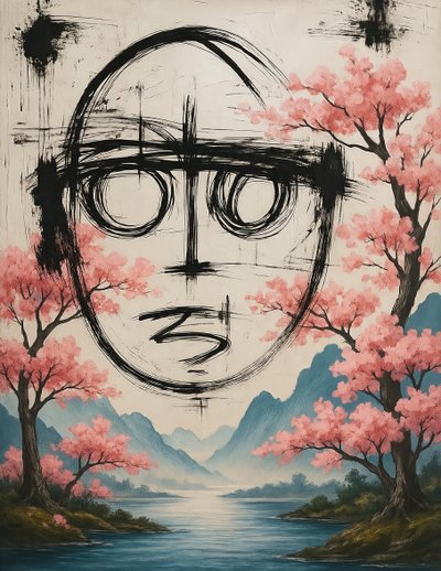 Unbroken Spring, 2025 (akryl på duk) av George Rosaly