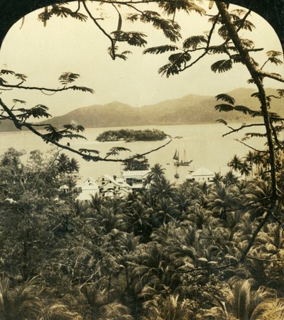 En utsikt över Samarai, Brittiska Nya Guinea, c1909. av George Rose