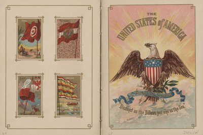 Alla nationers och USA:s flaggor - Sidorna 25 och 26, 1887 av George S. and Sons Harris