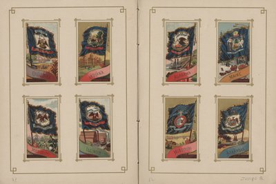Flaggor för alla nationer och USA - sidorna 31 och 32, 1887 av George S. and Sons Harris