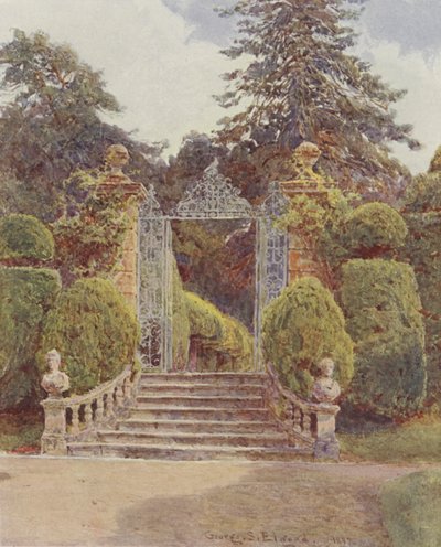 Brockenhurst, trädgårdsporten av George Samuel Elgood