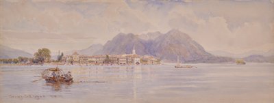 Isola dei Pescatori, Lago Maggiore av George Samuel Elgood