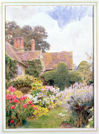 The Gardens of the Manor House, Cleeve Prior, Worcestershire av George Samuel Elgood