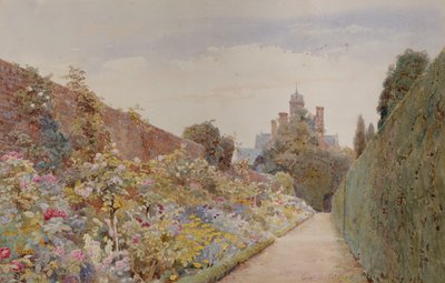 Rosenvandringen i Mynthurst, ca 1940 (penna och akvarell) av George Samuel Elgood