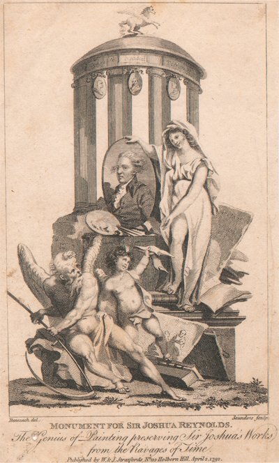 Monument för Sir Joshua Reynolds av George Saunders